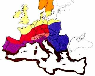 Mapa polinico de Europa